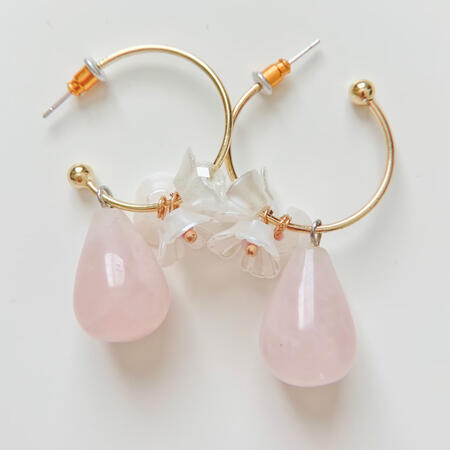 rose quartz drops